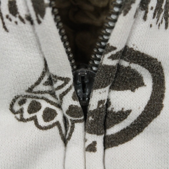 BILLABONG SKULL ZIP UP HOODIE - Picture 4 of 5